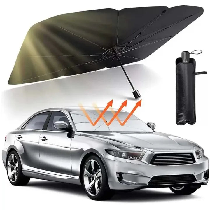 Car Windshield Sun Shade Umbrella | Foldable UV & Heat Protection