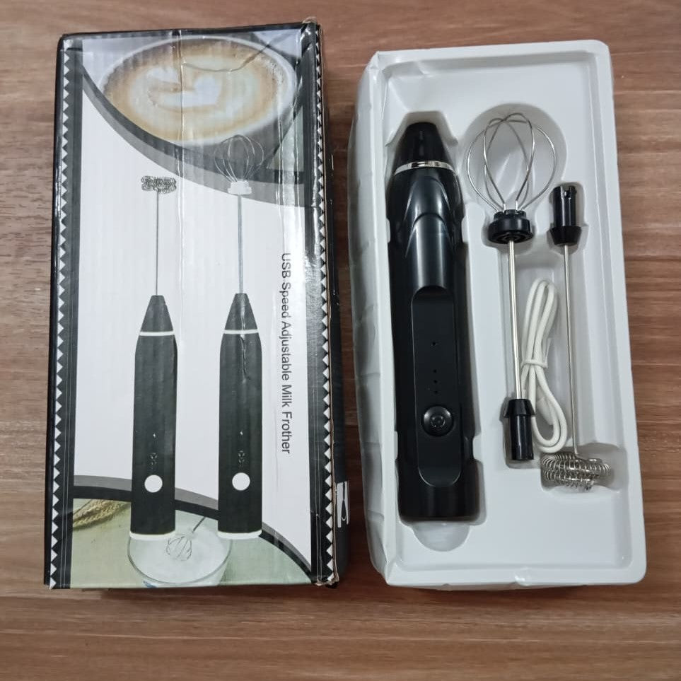 2-in-1 Electric Coffee Beater | USB Milk Frother & Egg Whisk