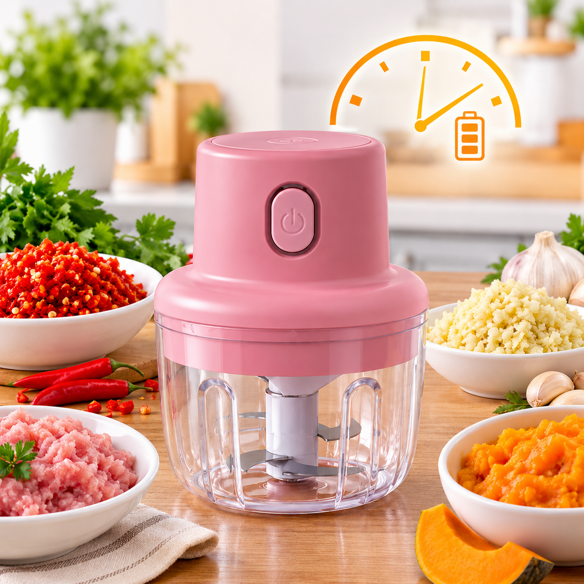 Mini Chopper Machine – Electric Food & Vegetable Chopper | Fast & Easy Kitchen Cutter