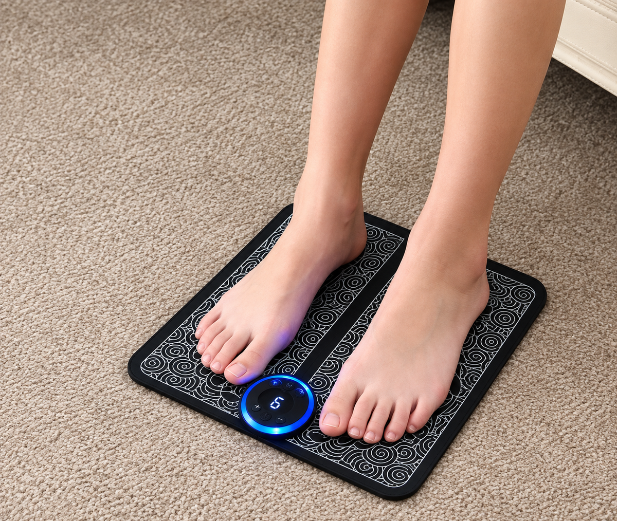 EMS Foot Massager Mat | 9 Intensity Levels & 6 Modes