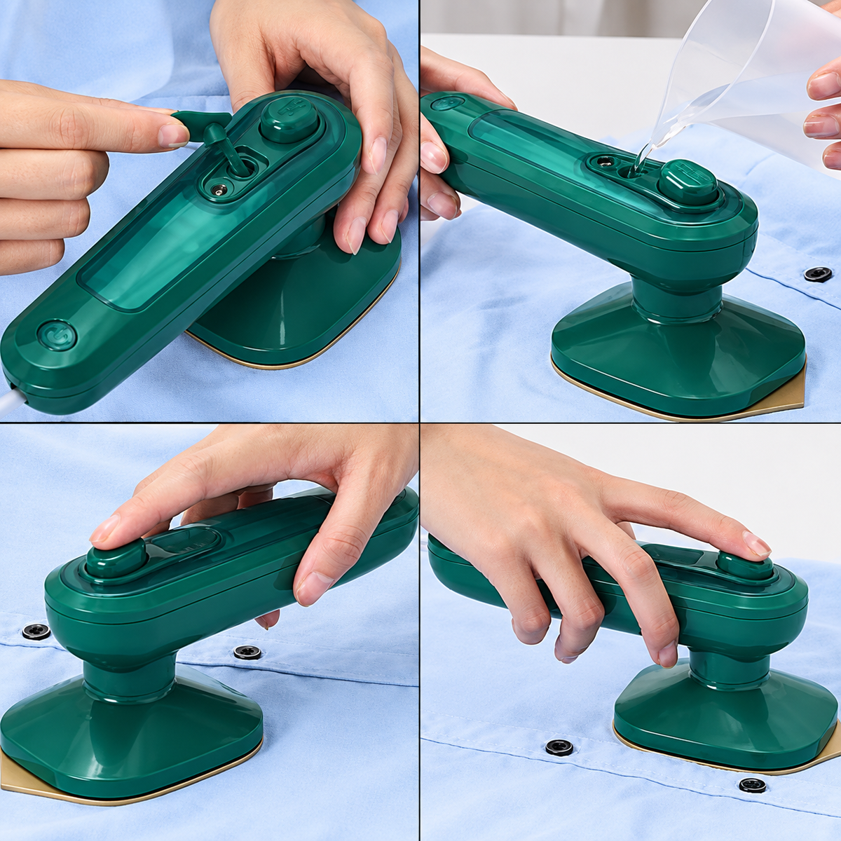 Portable Steam Iron | Mini Travel Iron with Spray