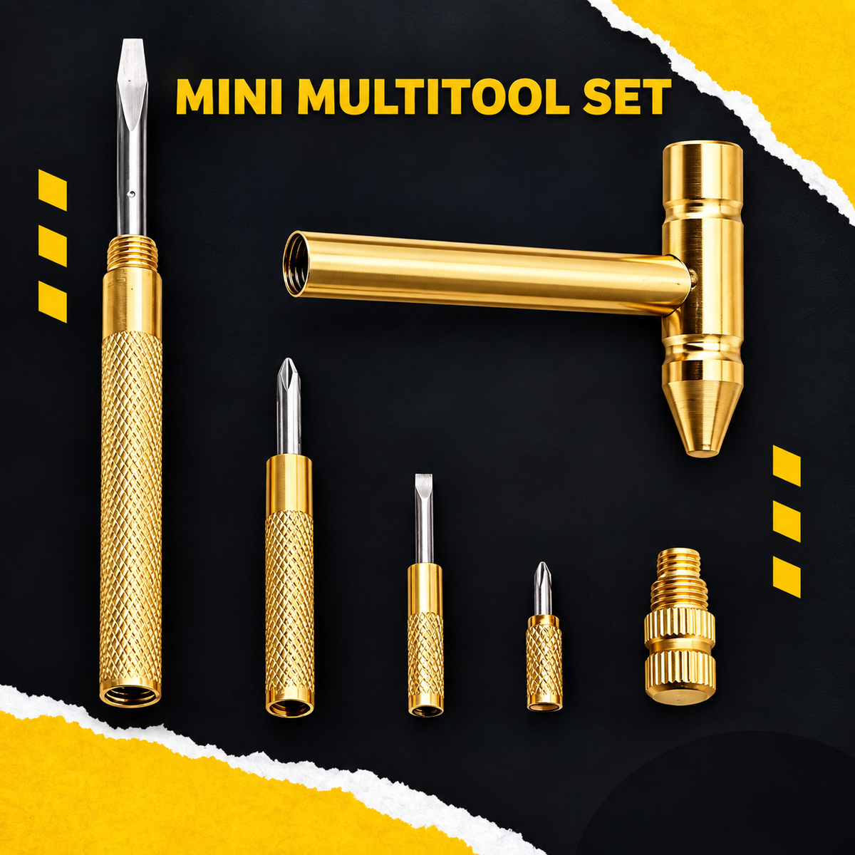 5-in-1 Mini Hammer & Screwdriver Set | Compact Hand Tools