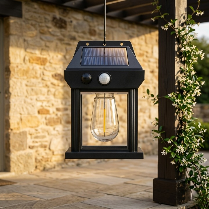 Solar Motion Sensor Wall Lamp | YX-778-1W Waterproof LED