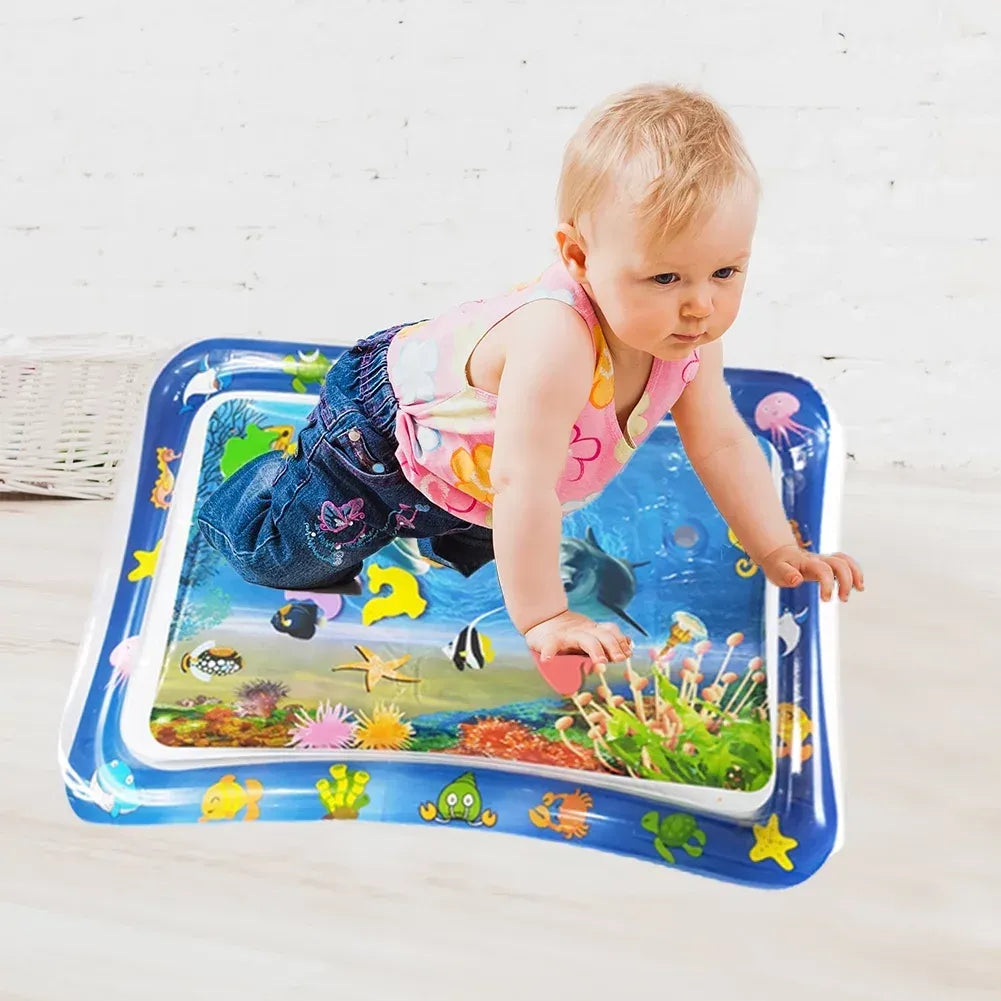 Inflatable Water Play Mat | Baby Tummy Time Sensory Toy