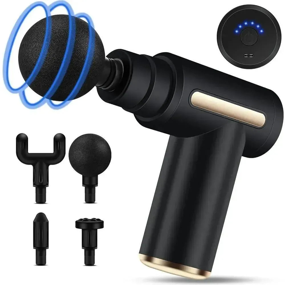 4-in-1 Gun Massager | 5-Speed Rechargeable Muscle Massager