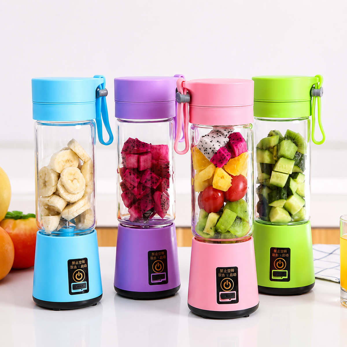 Portable Blender 380ML | Rechargeable USB Smoothie Maker | Fresh Juice Anywhere