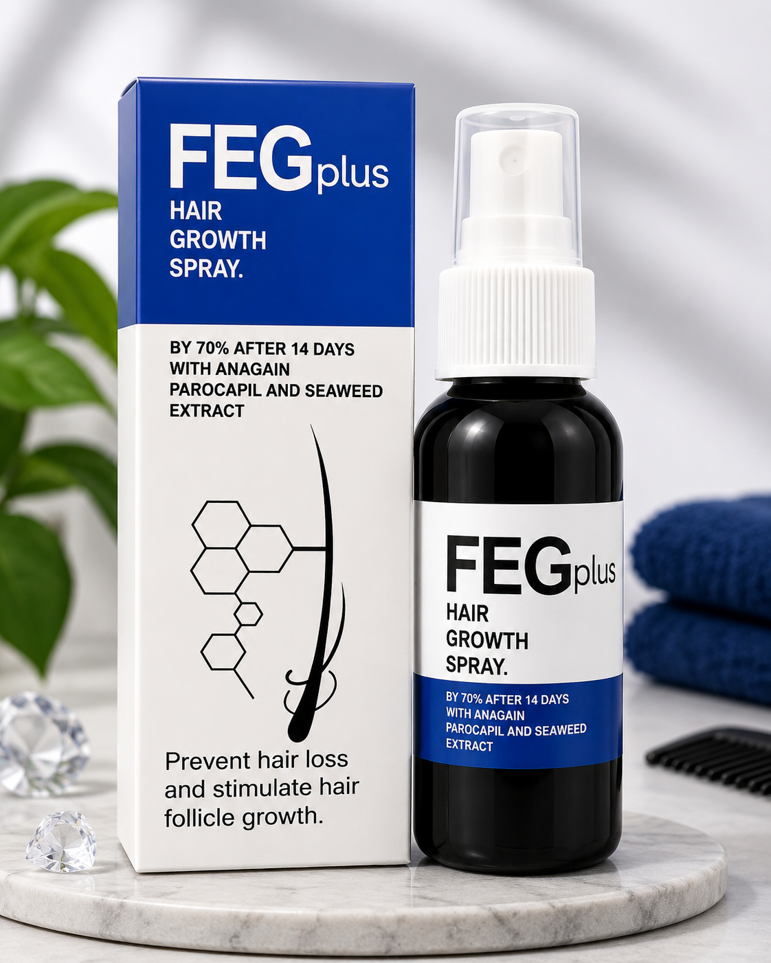 FEG Plus Hair Growth Spray 50ML | Hair Fall & Follicle Care Spray2