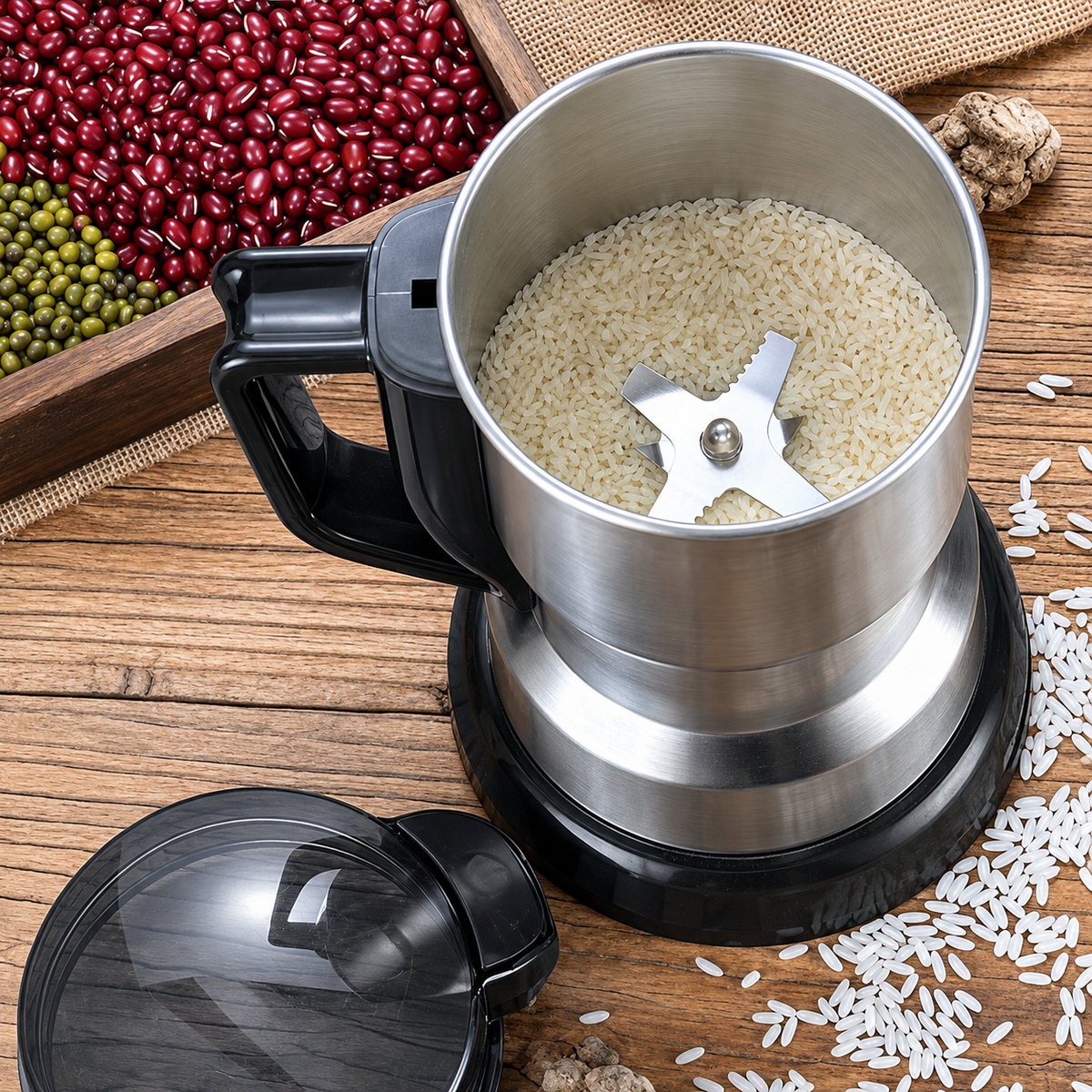 RAF R-7113 Electric Grinder | 300W Stainless Steel Blades