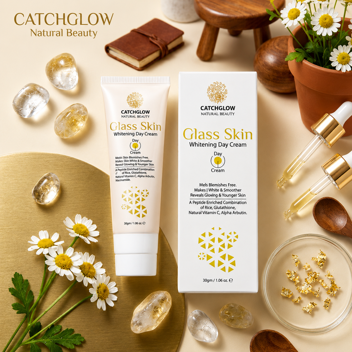 Catchglow Glass Skin Day Cream | Radiant Glow Skincare