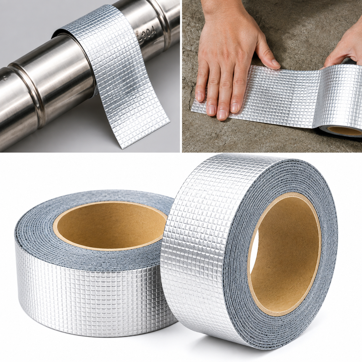 Heavy Duty Aluminum Foil Butyl Waterproof Repair Tape