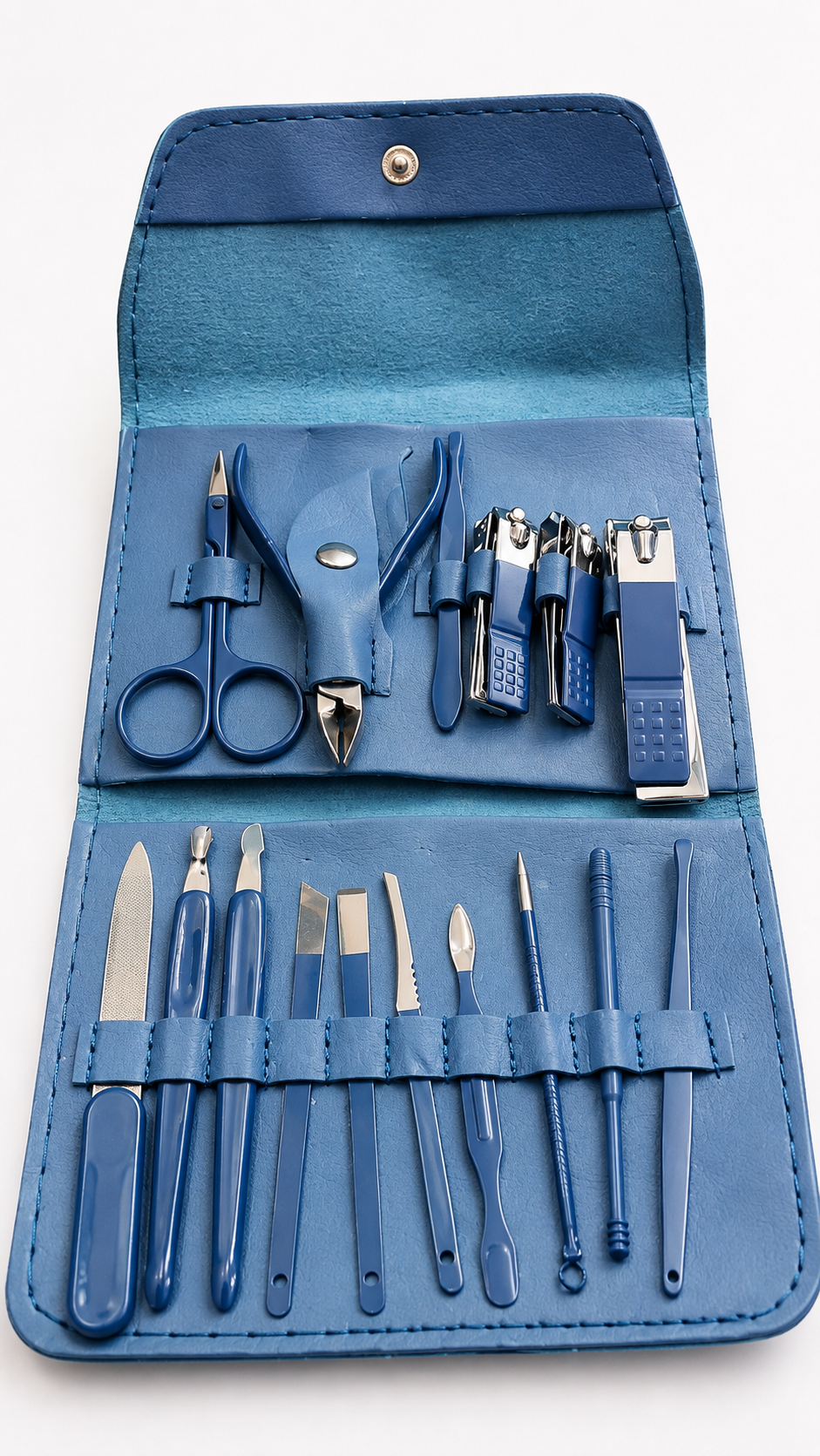 16-Piece Manicure & Pedicure Kit | Stainless Steel Nail Care Set with Travel Case