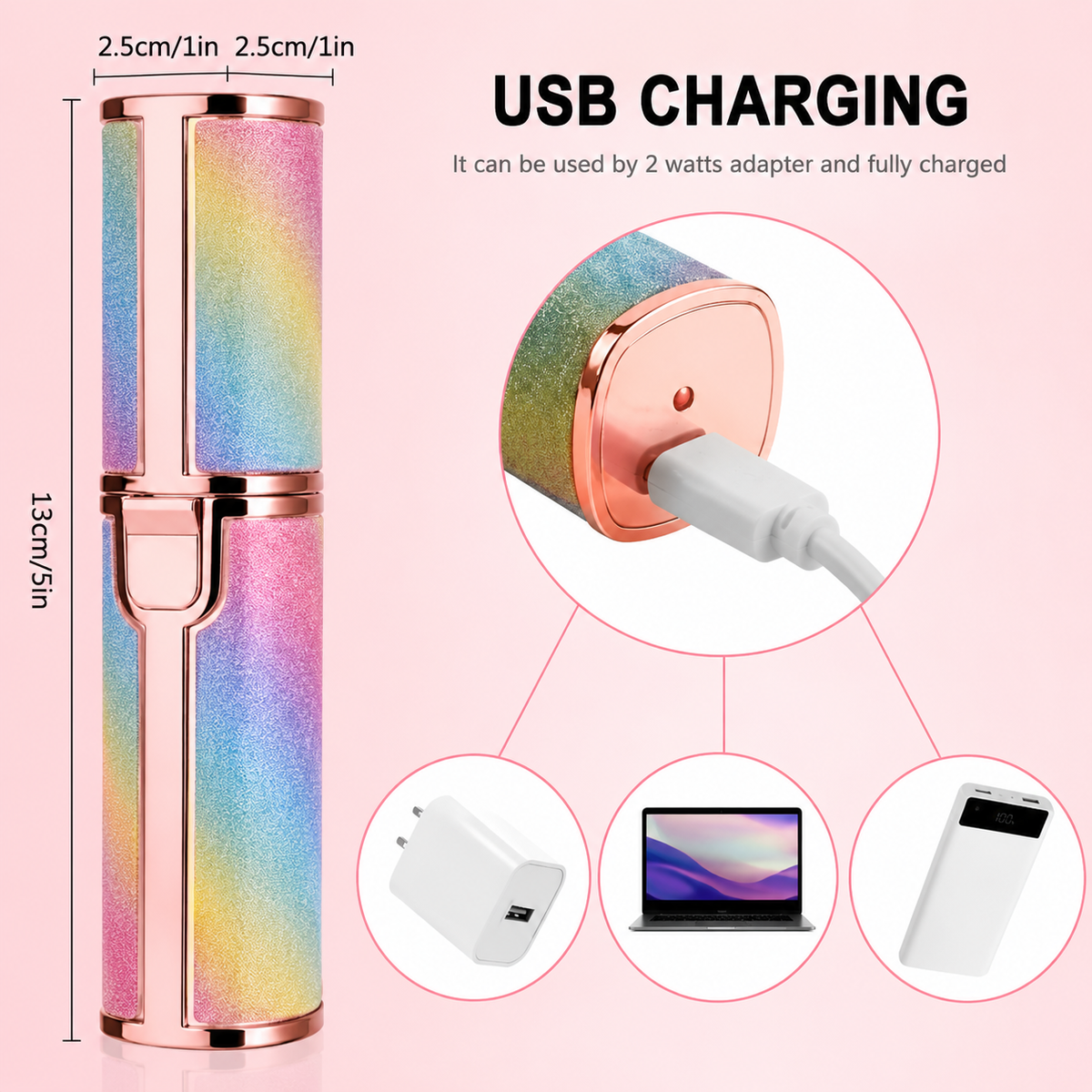 2-in-1 Eyebrow & Facial Hair Remover | Rechargeable Precision Trimmer