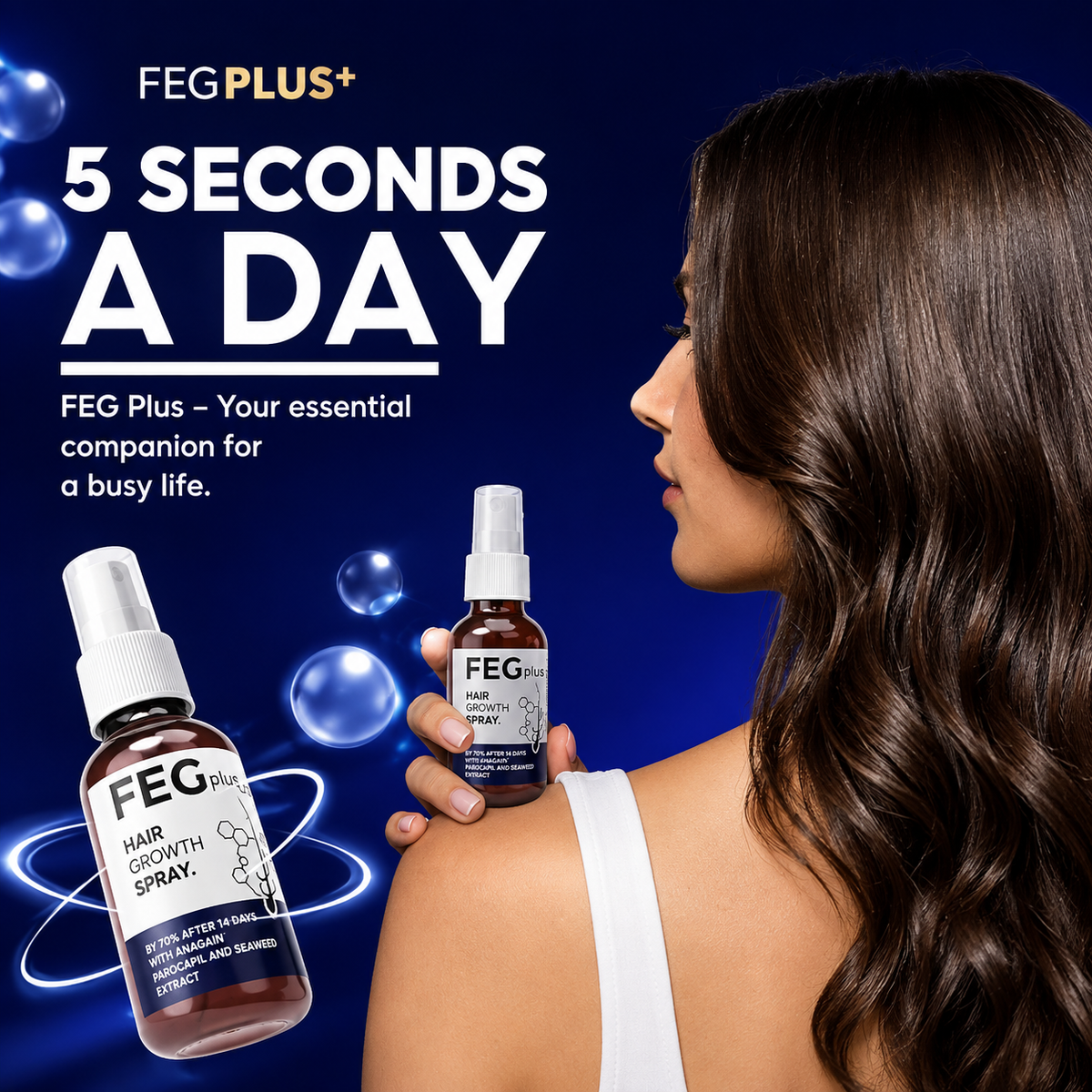 FEG Plus Hair Growth Spray 50ML | Hair Fall & Follicle Care Spray2