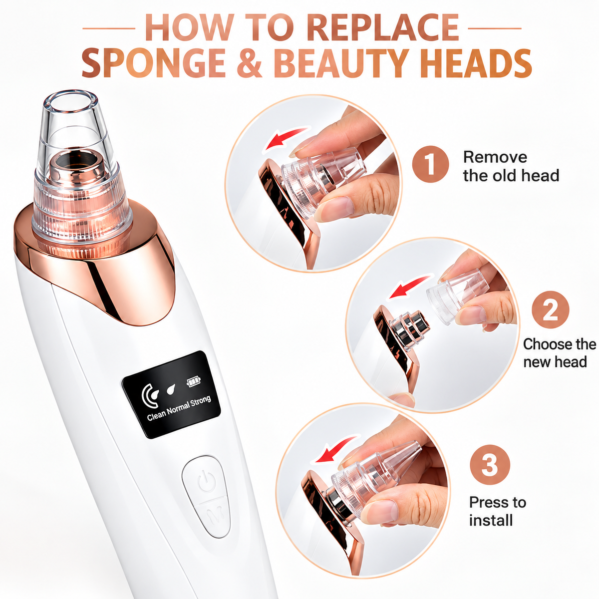 5-in-1 Blackhead Remover Machine | Rechargeable Facial Pore Vacuum