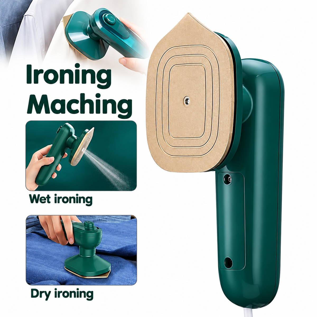 Portable Steam Iron | Mini Travel Iron with Spray