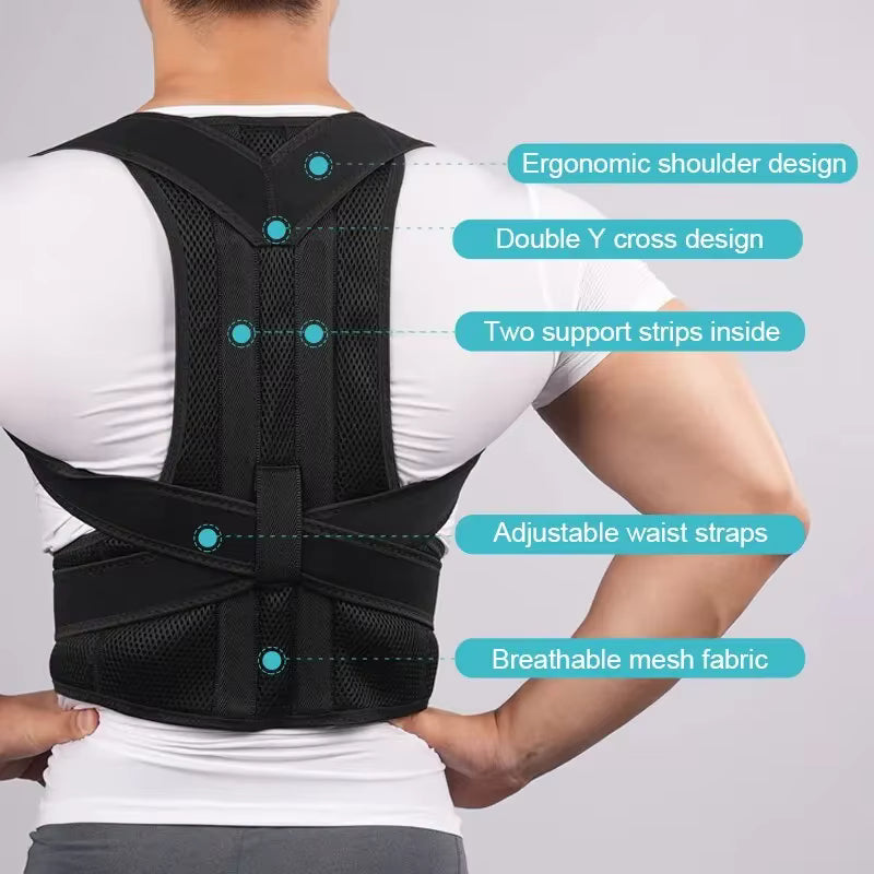 Posture Corrector Belt | Back & Spine Support Belt for Men & Women