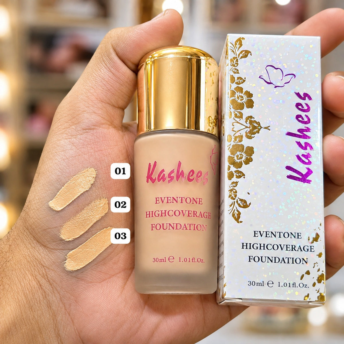 Kashee’s 3-in-1 Makeup Deal | Foundation, Fixer & Face Powder