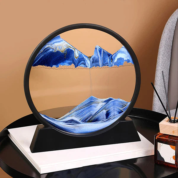 3D Moving Sand Art Lamp | Flowing Sand Painting Desk Decor
